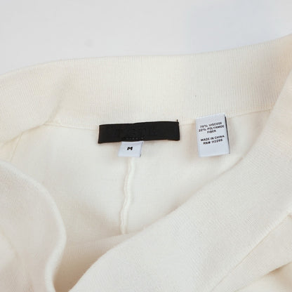 WYETH White Wide Leg Knit Pants - M