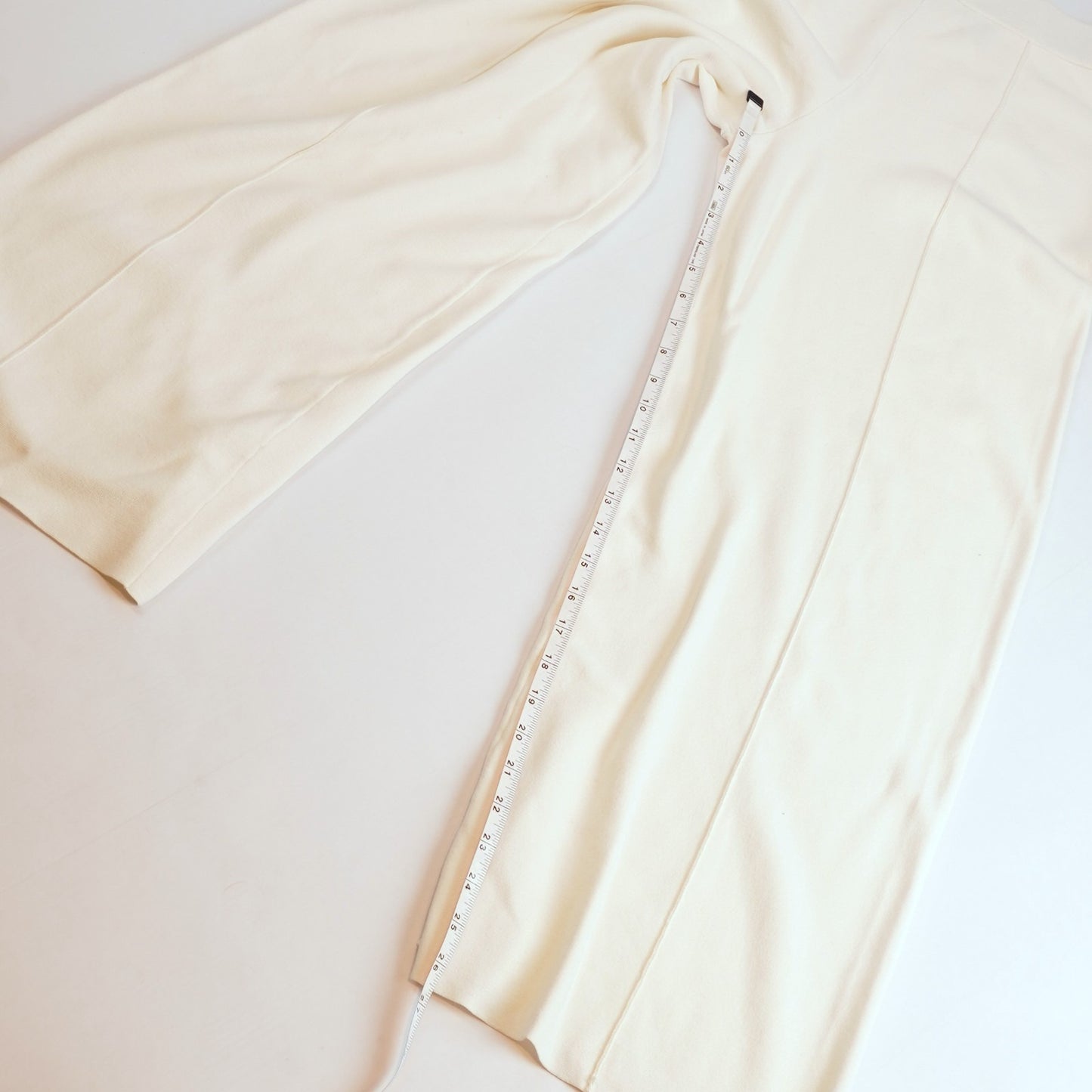 WYETH White Wide Leg Knit Pants - M