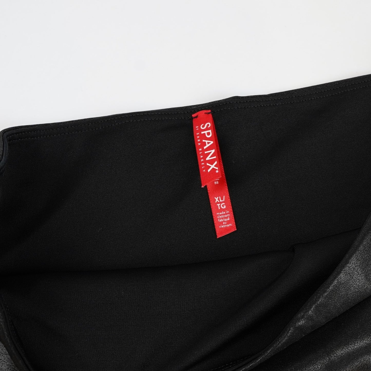 Spanx Black Faux Leather Leggings - XL