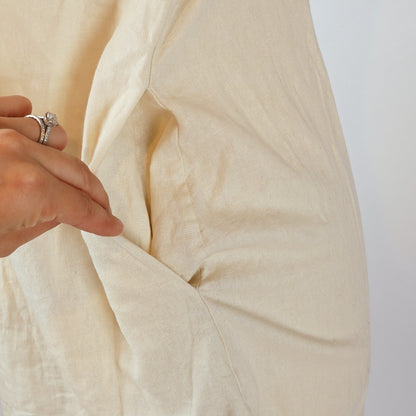 Free People Cotton-Linen Strapless Mini Dress - M