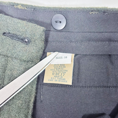 Vintage LL Bean Women's Wind Stopper Cargo Wool Hunting Field Heavy Pants - 10