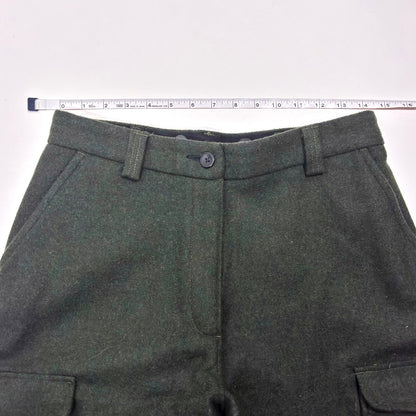 Vintage LL Bean Women's Wind Stopper Cargo Wool Hunting Field Heavy Pants - 10
