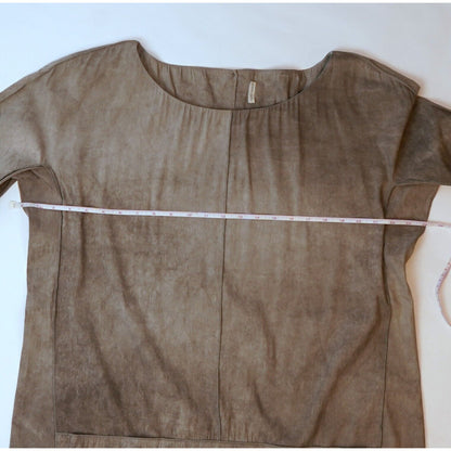 Annette Gortz Boxy Long Sleeve Shift Dress with Pockets Linen Blend - 44/L