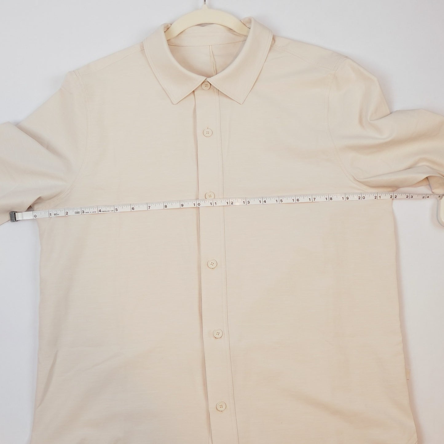 Lululemon LuluLinen Long-Sleeve Button Down Shirt Light Ivory - M
