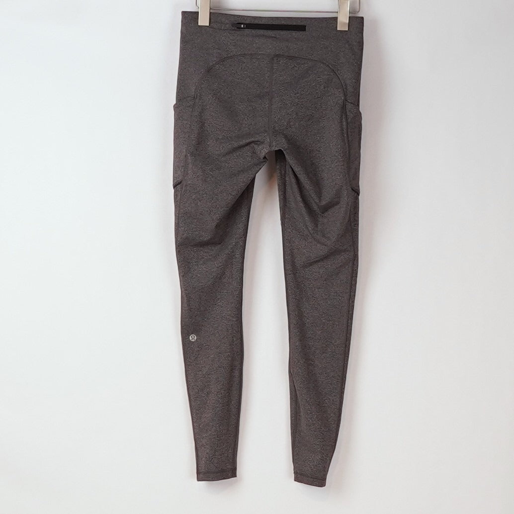 Lululemon Speed Up Tight *28" Luxtreme Heathered Grey Black - 8