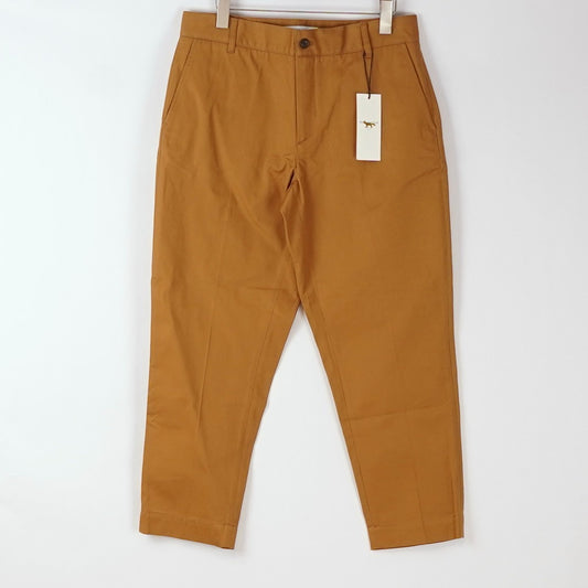Maison Kitsune Paris Carrot Chino Khaki Pants 27" Inseam - M
