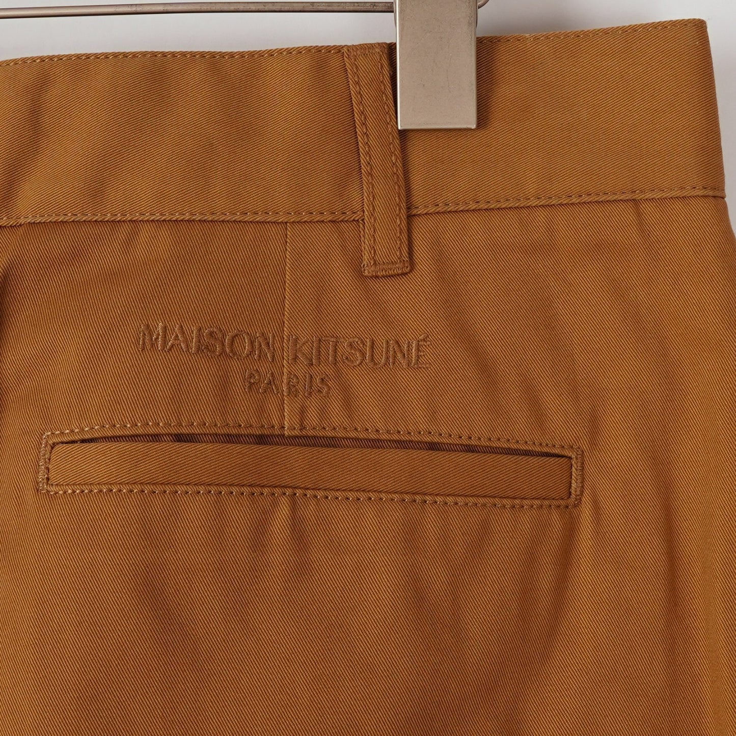 Maison Kitsune Paris Carrot Chino Khaki Pants 27" Inseam - M