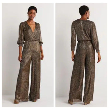 Boden Plisse Palazzo Jumpsuit - 6P