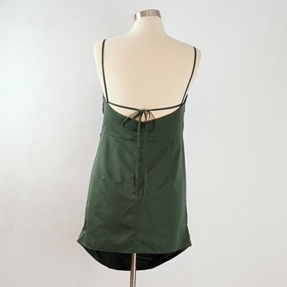 Amanda Uprichard Laconia Mini Dress in Cypress Green - L