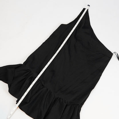 BCBGeneration One Shoulder Ruffle Hem Mini Dress Black - 4