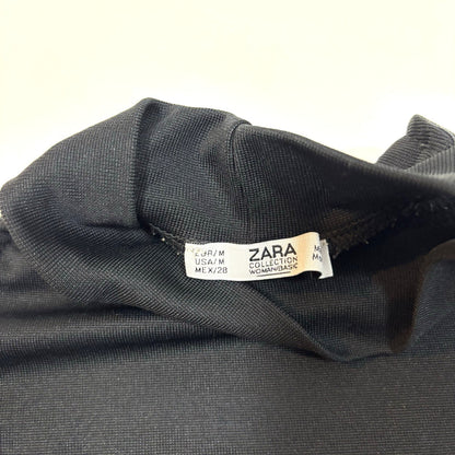 Zara Mock Neck Sleeveless Bodysuit Black - M