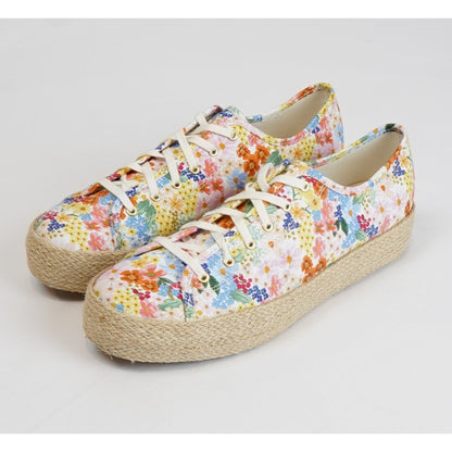 Keds X Rifle Paper Company Triple Kick Jute Margaux Platform Sneakers - 9.5