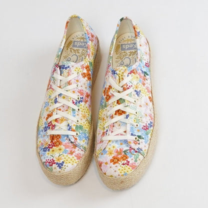 Keds X Rifle Paper Company Triple Kick Jute Margaux Platform Sneakers - 9.5