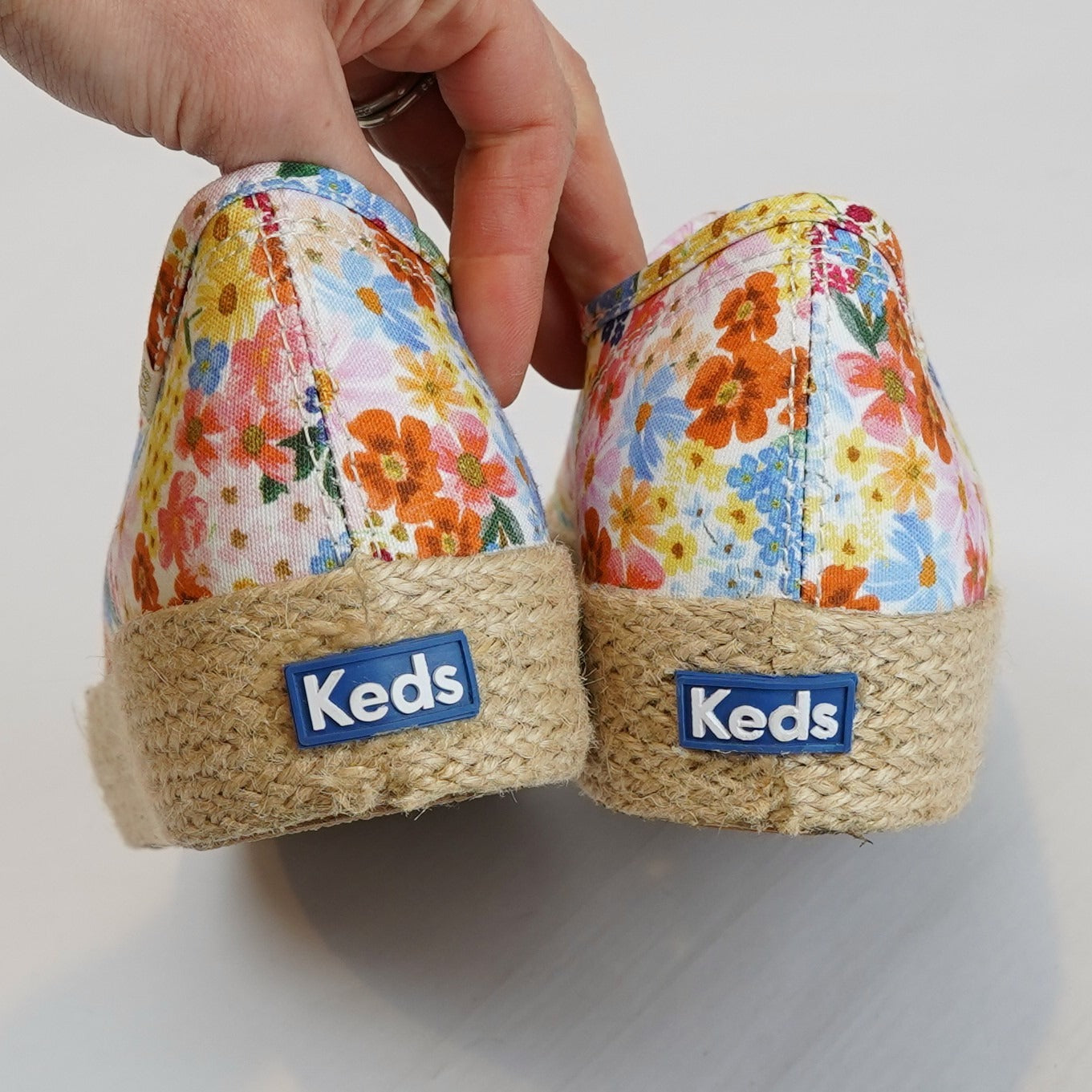 Keds X Rifle Paper Company Triple Kick Jute Margaux Platform Sneakers - 9.5