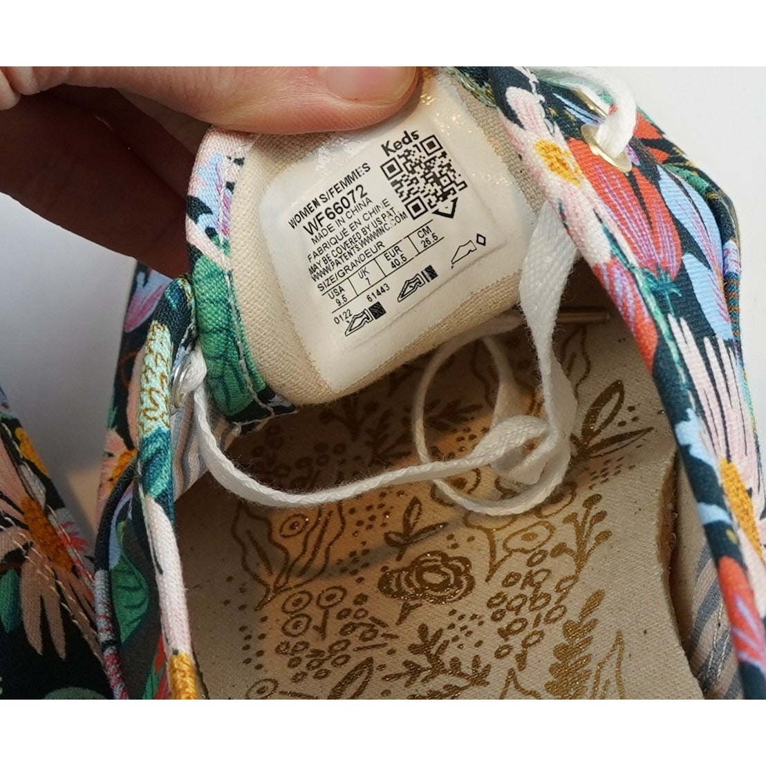 Keds X Rifle Paper Company Champion Dovecote Sneakers Navy Floral - 9.5