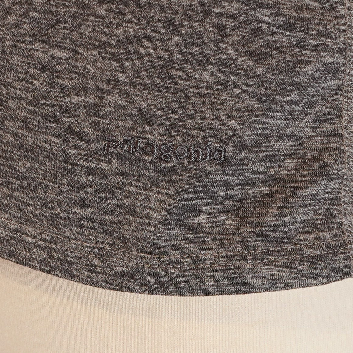 Patagonia Racerback Tank Top Cutout Detail Marled Gray - Medium