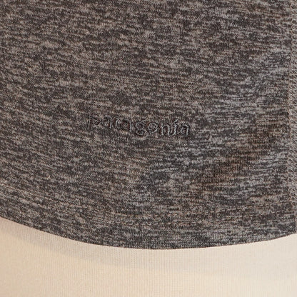 Patagonia Racerback Tank Top Cutout Detail Marled Gray - Medium
