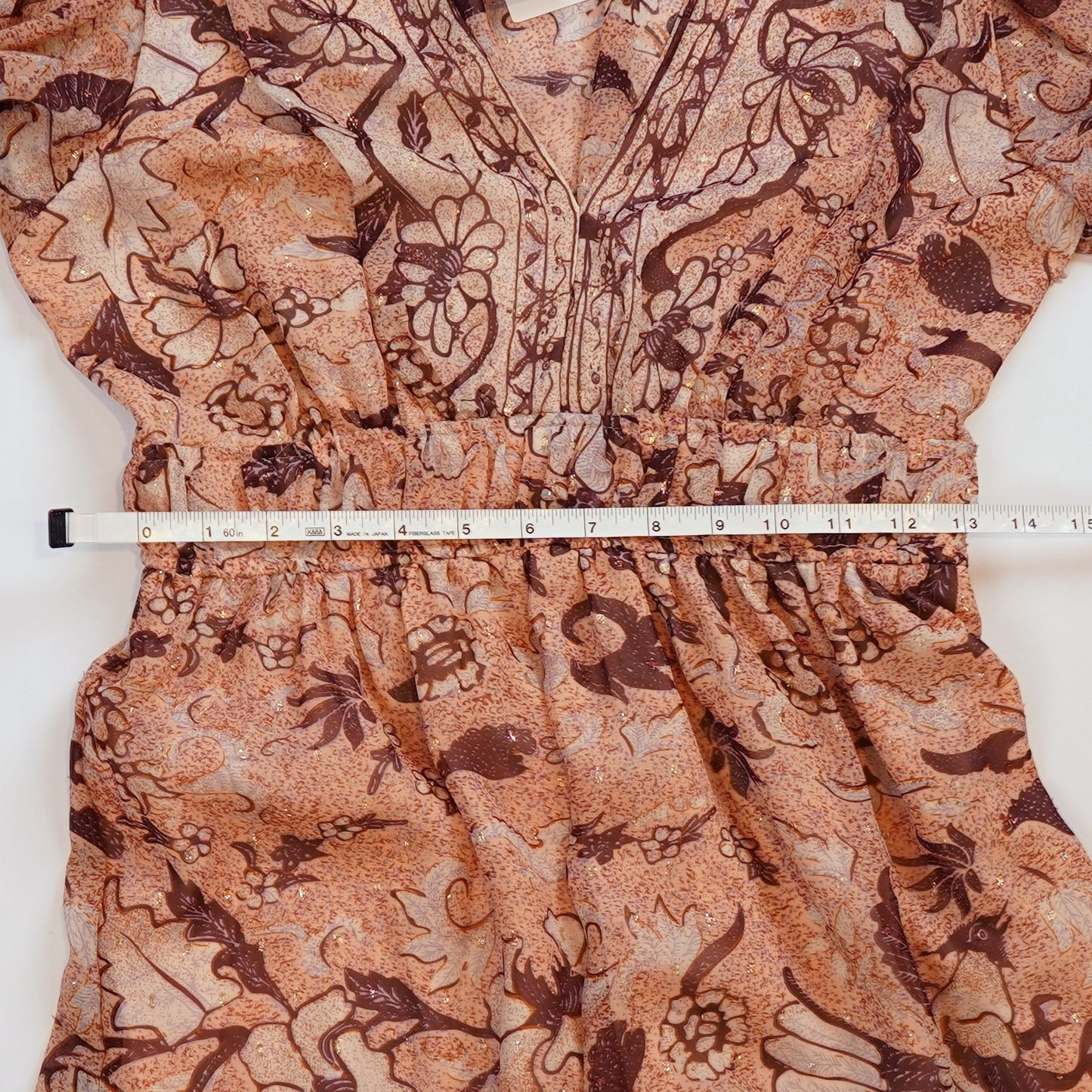 O.P.T One Pretty Time Floral Ruffle Dress NEW DEGAGE - Small