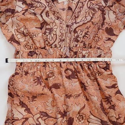 O.P.T One Pretty Time Floral Ruffle Dress NEW DEGAGE - Small