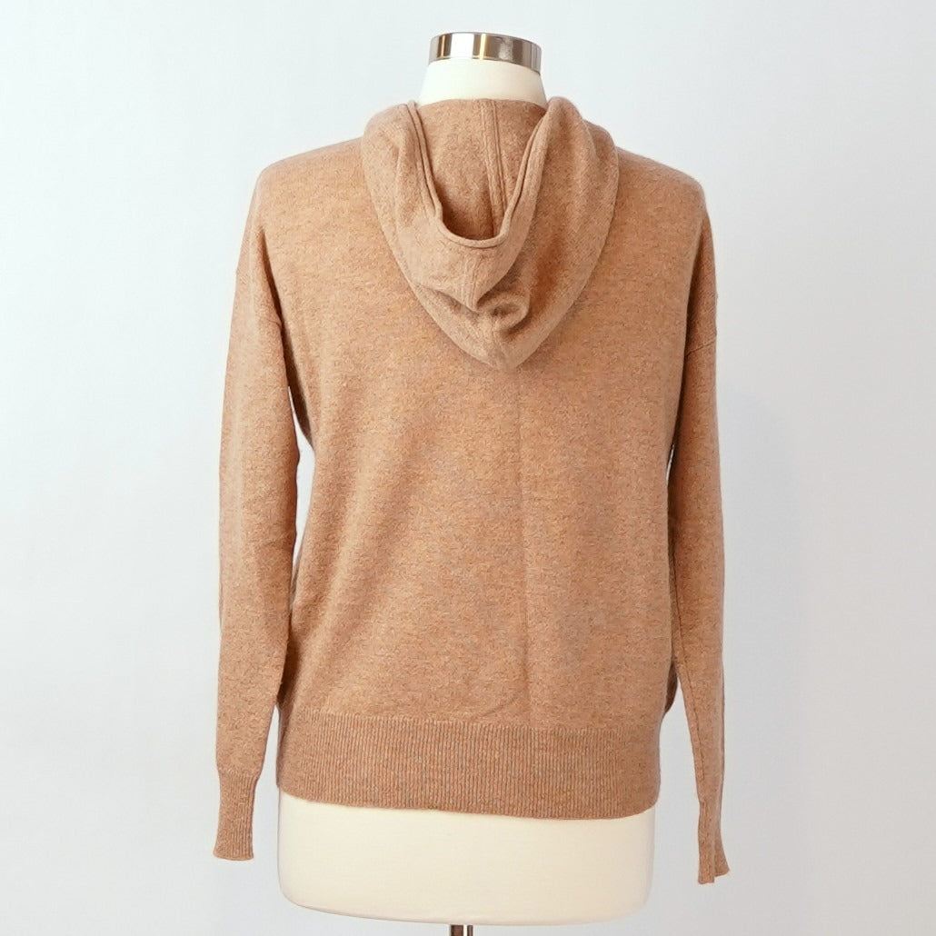 Charter Club Luxury Collection 100% Cashmere Zip Hoodie Brown - S