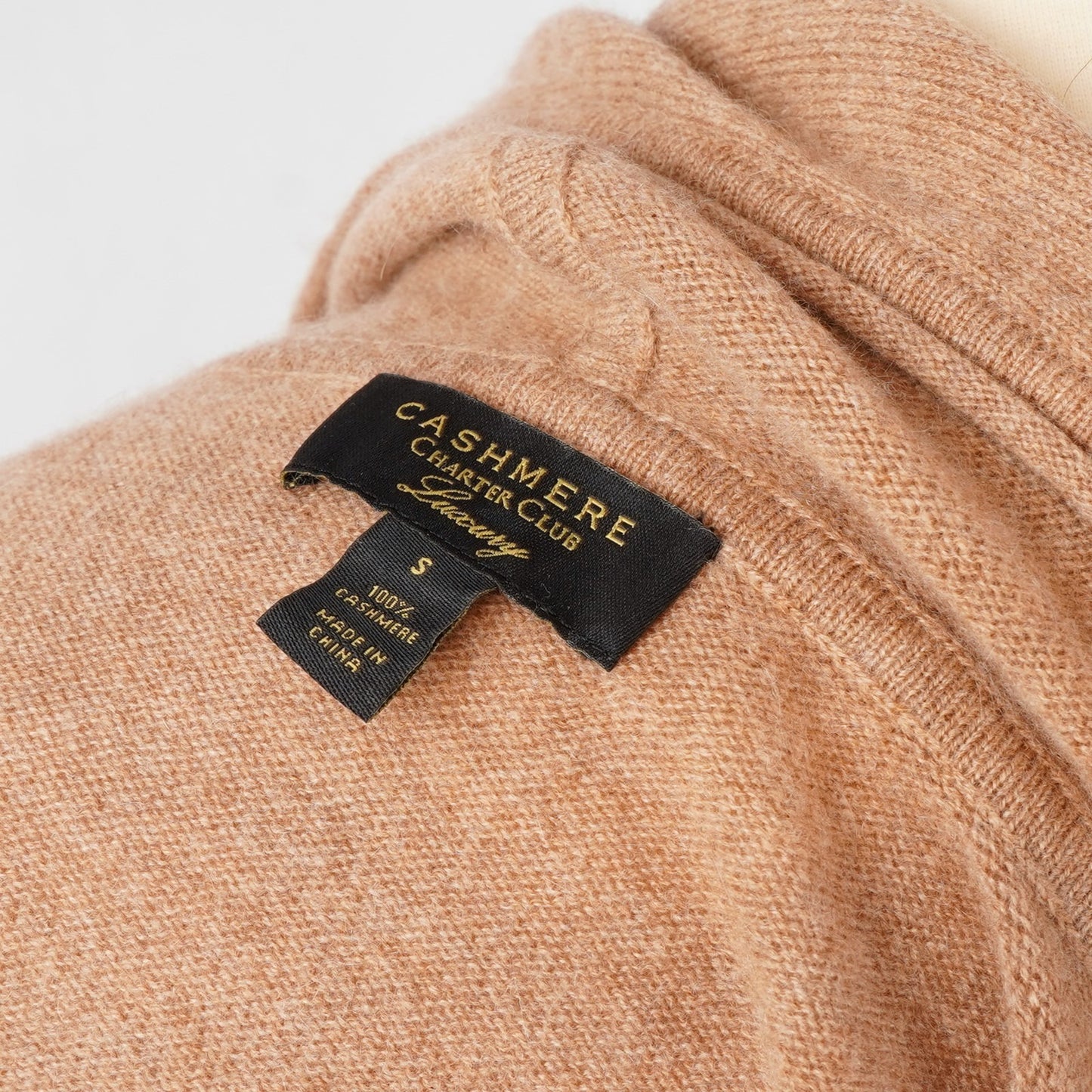 Charter Club Luxury Collection 100% Cashmere Zip Hoodie Brown - S