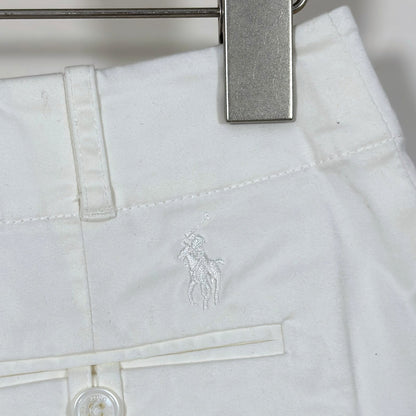 Ralph Lauren Golf Classic Fit White Bermuda Twill Chino Shorts - Size 8