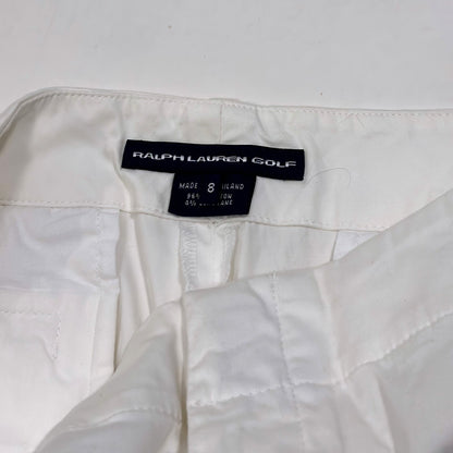 Ralph Lauren Golf Classic Fit White Bermuda Twill Chino Shorts - Size 8