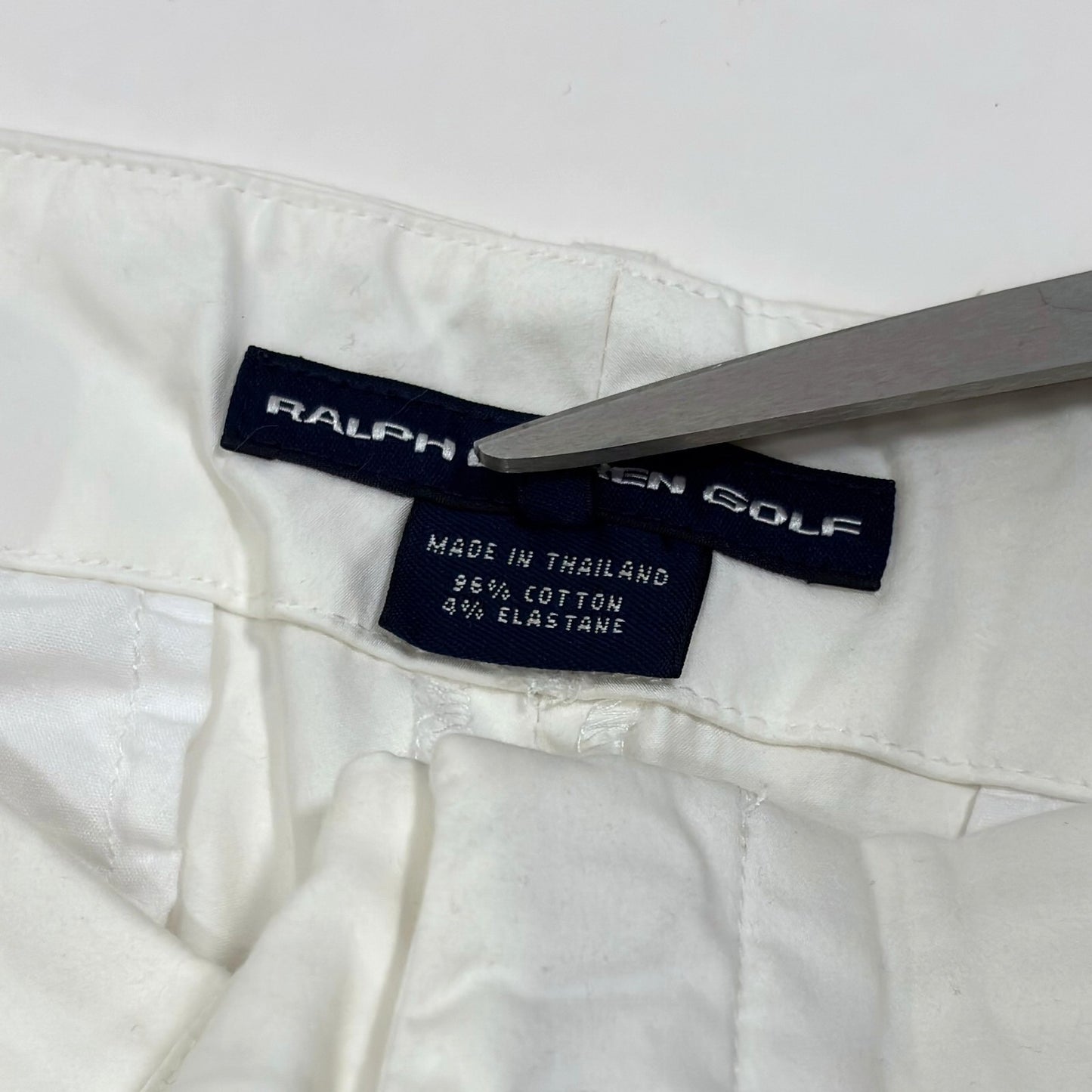 Ralph Lauren Golf Classic Fit White Bermuda Twill Chino Shorts - Size 8