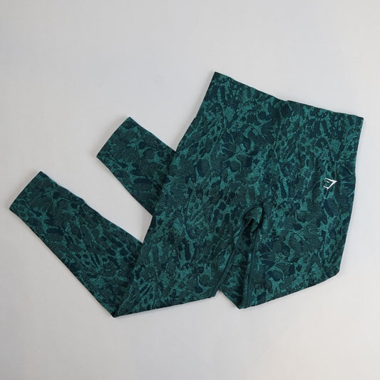 Gymshark Adapt Animal Seamless Leggings Butterfly Teal - S