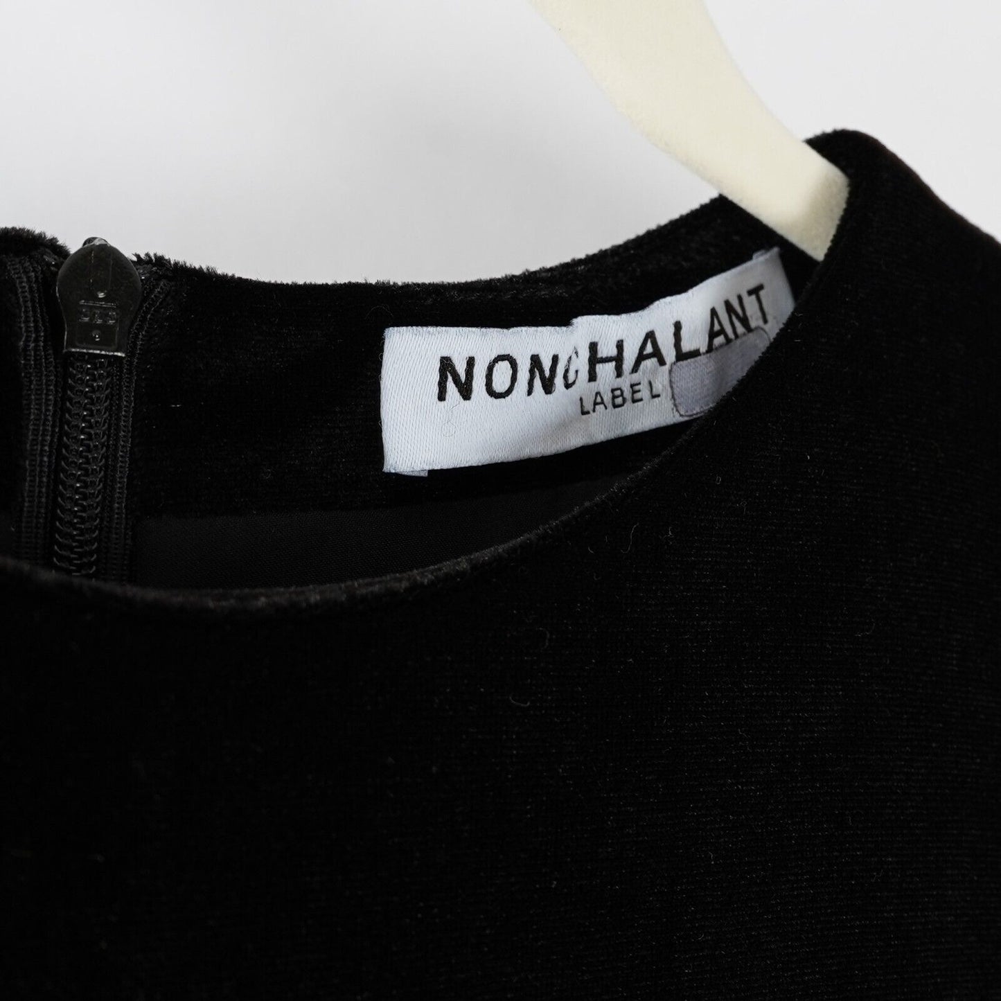 NONchalant Maxwell Dress in Black Velvet - XS