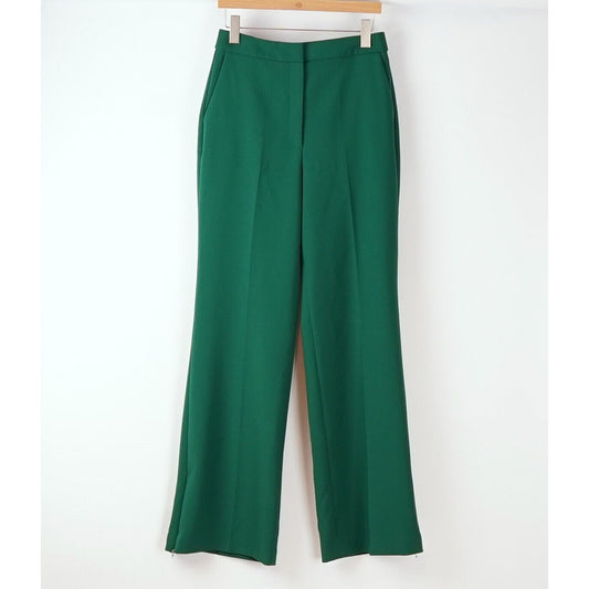 Pearl by Lela Rose Stretch Crepe Contrast Detail Trouser Pants - 6