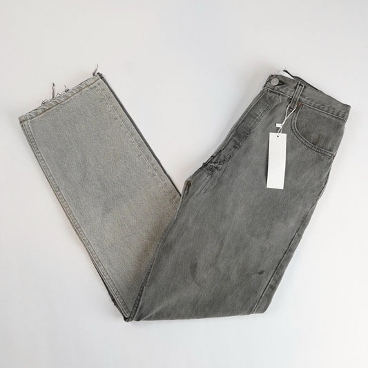 EB Denim Winona Two Tone Grey Upcycled Levi Straight Leg Jeans - 25