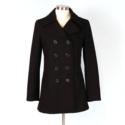 J Crew Factory Wool Peacoat Black *Imperfect* - S
