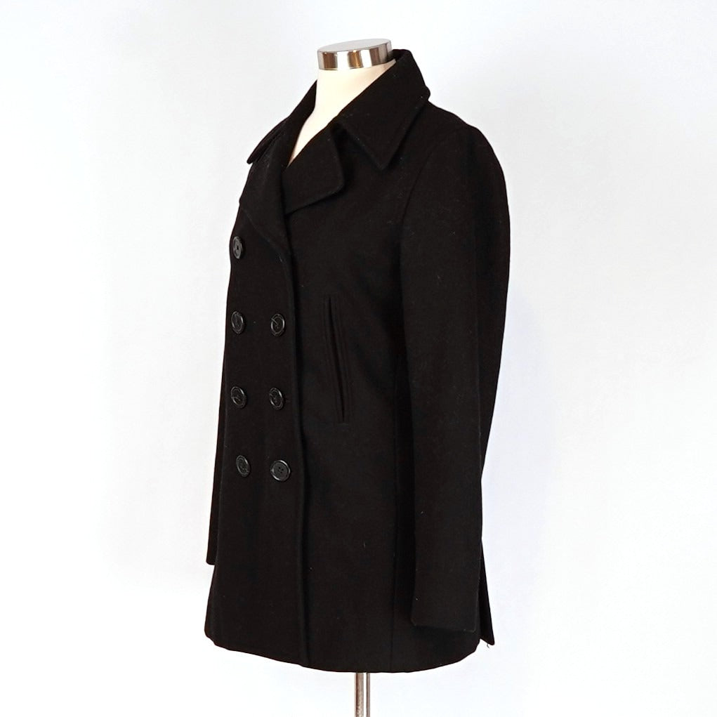 J Crew Factory Wool Peacoat Black *Imperfect* - S