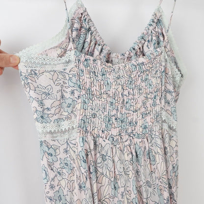 Free People Floral All I Wanted Maxi Slip Dress - XS