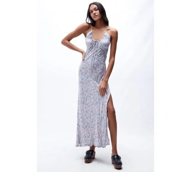 Free People Floral All I Wanted Maxi Slip Dress - XS