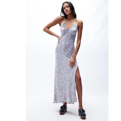 Free People Floral All I Wanted Maxi Slip Dress - XS