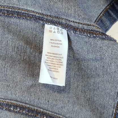 Sincerely Jules Fitted Denim Vest Gold Buttons - M
