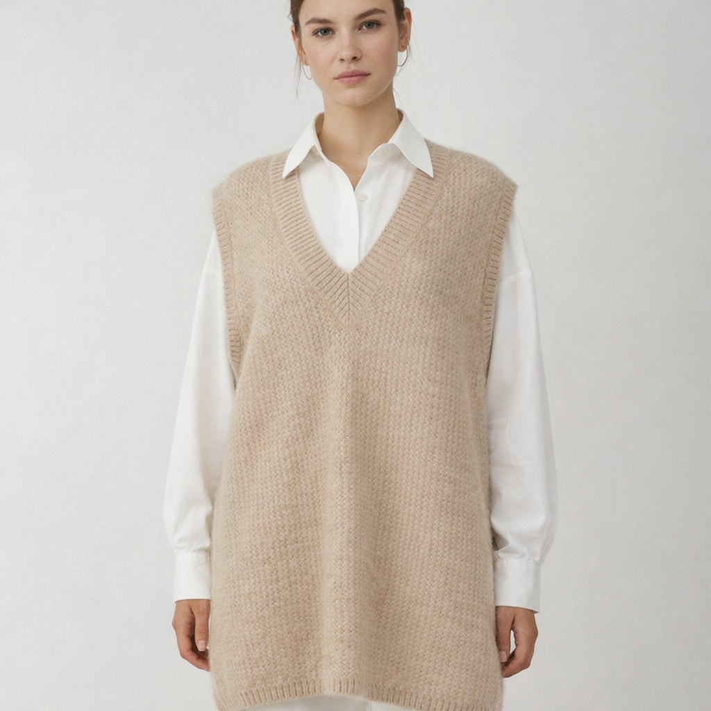 & Other Stories LA Sweater Vest Mohair Wool Blend Oversized - S