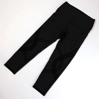 Fanka Body Sculpt Side Pocket 7/8 Compression Leggings Black - XL