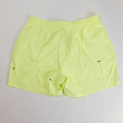 Lululemon License to Train Linerless Shorts Zap Yellow 5" - XL