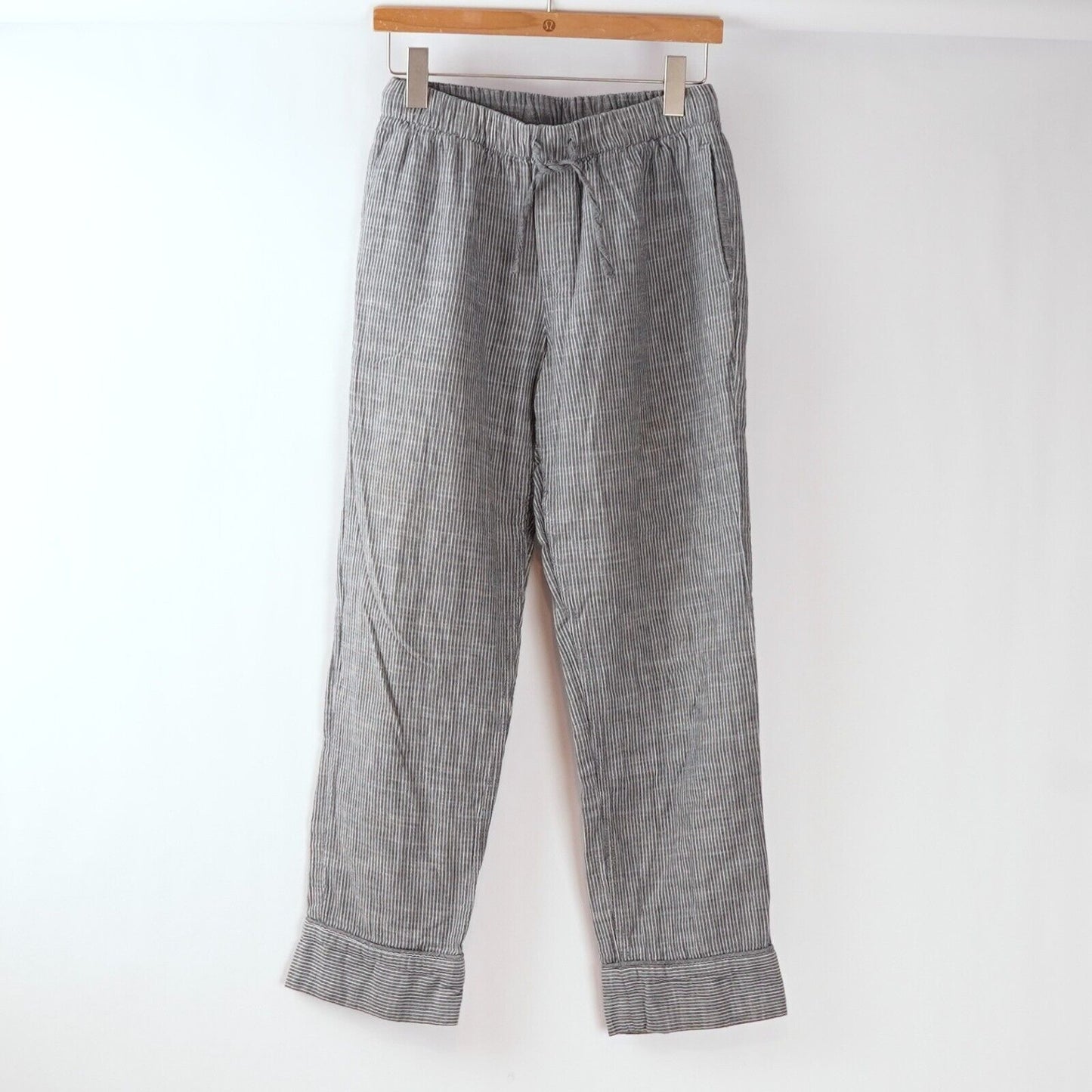 Levi Strauss 100% Cotton Pull On Straight Leg Pants Pinstripe - XS