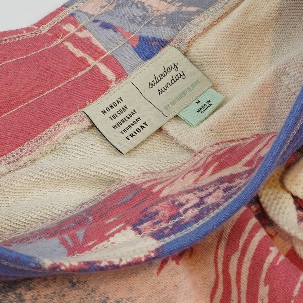 Anthropologie Saturday Sunday Camilla Knit Jogger Novelty Print - M