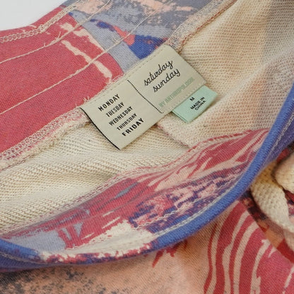 Anthropologie Saturday Sunday Camilla Knit Jogger Novelty Print - M