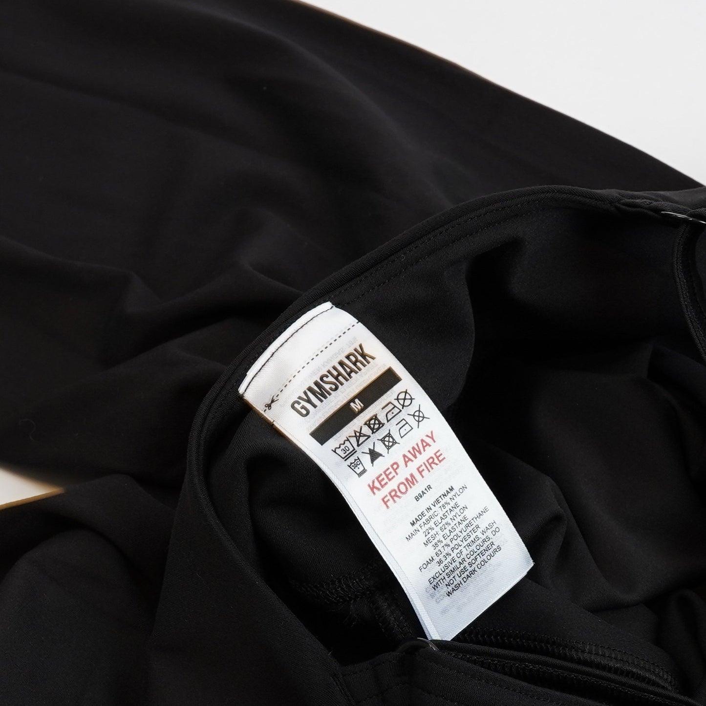 Gymshark Strappy All In One Full Length Unitard Black - M