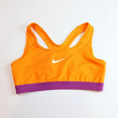 Nike Dri-Fit Sports Bra Racerback Orange Purple - M