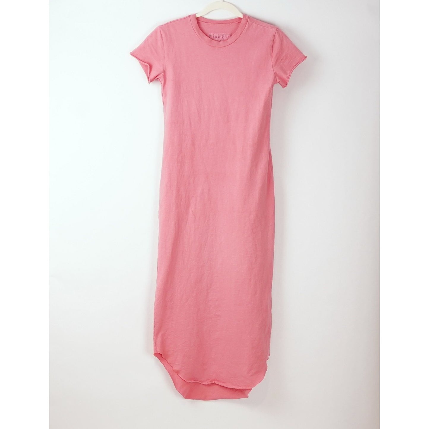 Frank & Eileen Harper Perfect Tee Maxi Dress Passion Fruit Pink - Size XS
