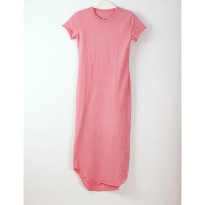 Frank & Eileen Harper Perfect Tee Maxi Dress Passion Fruit Pink - Size XS