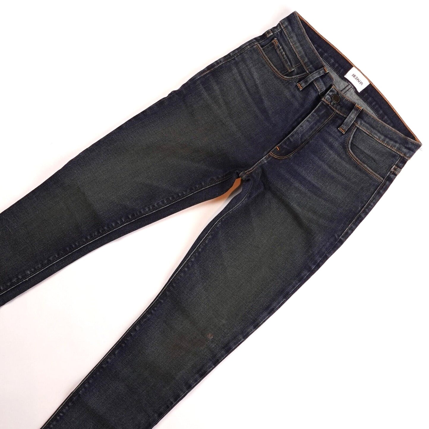 Hudson Mid Rise Dark Wash Skinny Jeans - 26