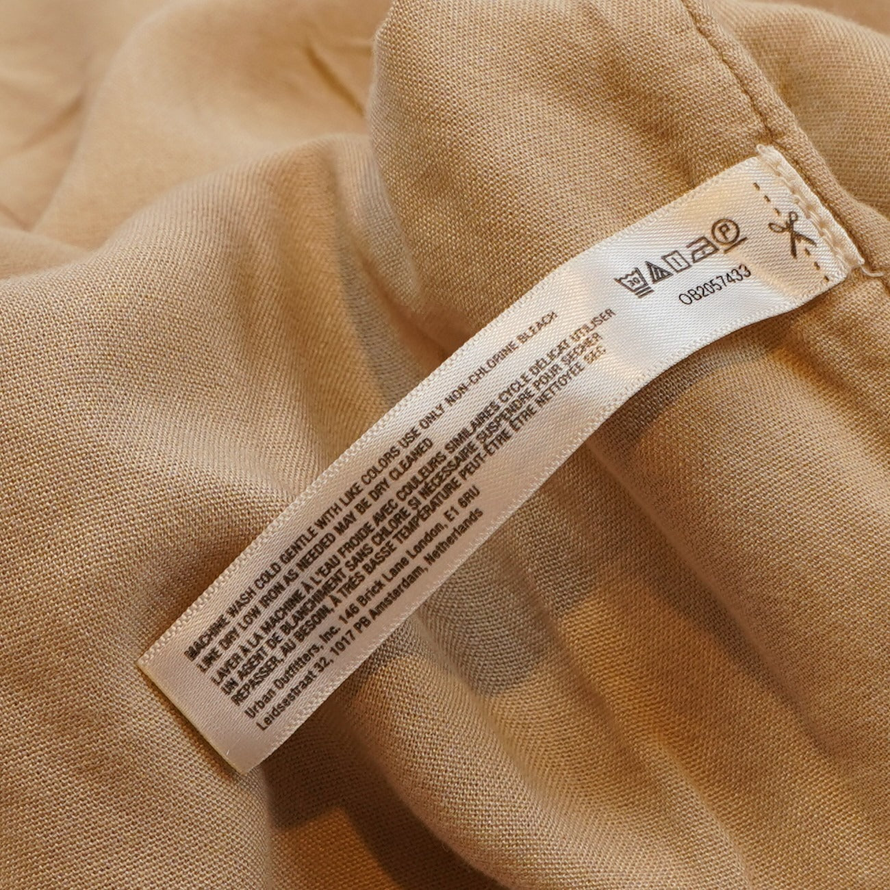 By Anthropologie Asymmetric Linen Maxi Dress - M